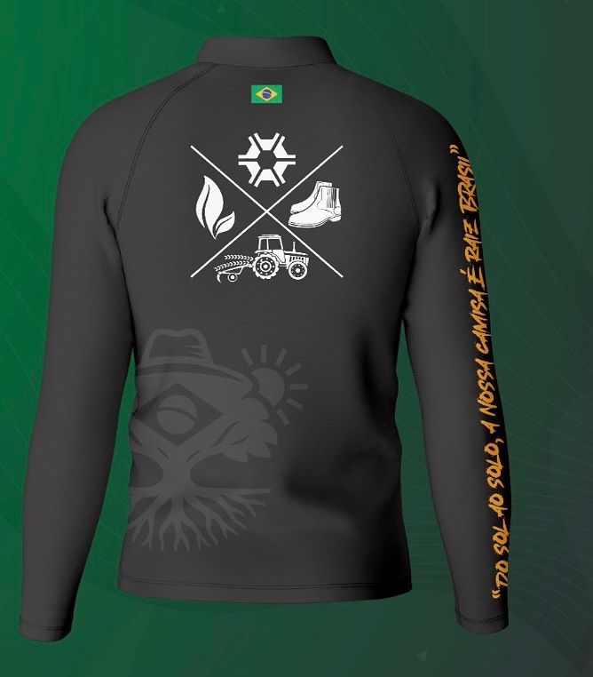Camiseta Tradicional Raiz Preta - Costas